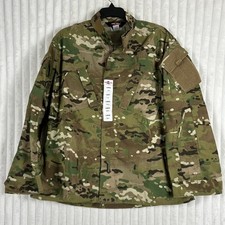 NUEVO CON ETIQUETAS TRU-SPEC Camisa Uniforme Táctico Verde Camuflaje Hombre L