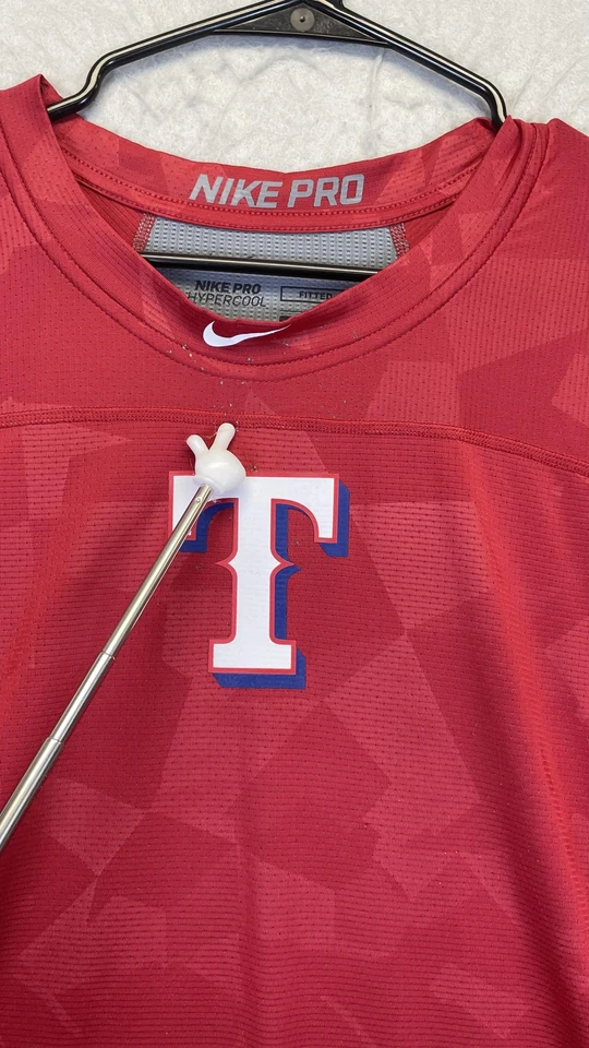 Camiseta ajustada Texas Rangers para hombre 3XL roja MLB béisbol Nike Pro Hypercool Foto 4 de 4