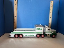 1995 Hess Helicopter Hauler Truck with Helicopter Parts Toy Vintage