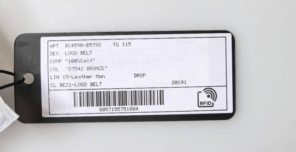 Пояс DOLCE & GABBANA синий кожаный классический металлический логотип пряжка 115 см / 46 дюймов 470usd - Изображение 2 из 4