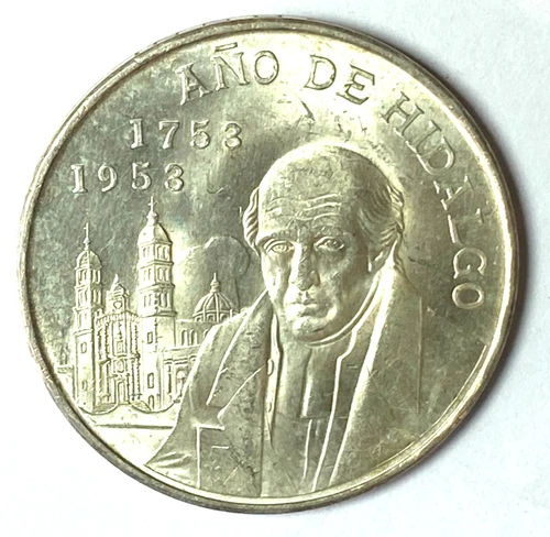 Photo of a 1953 Mexico 5 Pesos Silver from an eBay listing that sold on Jul 23, 2026