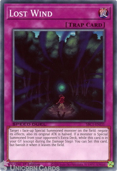 SBC1-ENI31 Lost Wind :: Common 1st Edition YuGiOh Card