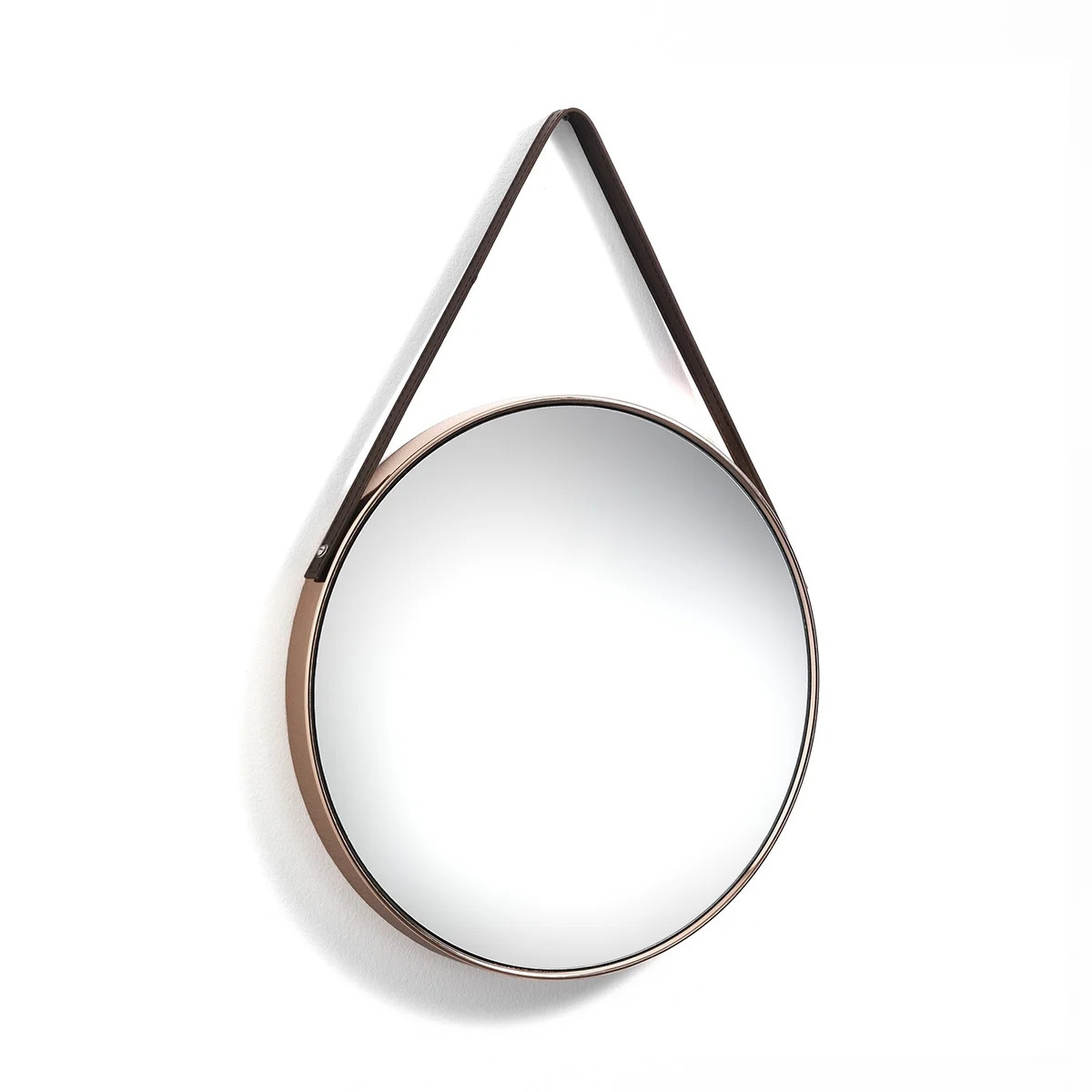 Miroir mural cuivre brillant 42,5 cm, l'éclat contemporain Miller