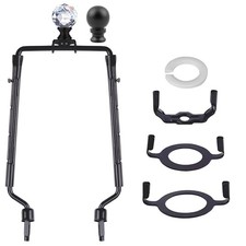 8 9 10 11 inch Black Lamp Shade Harp Holder Adjustable Height Harp Kit with C...