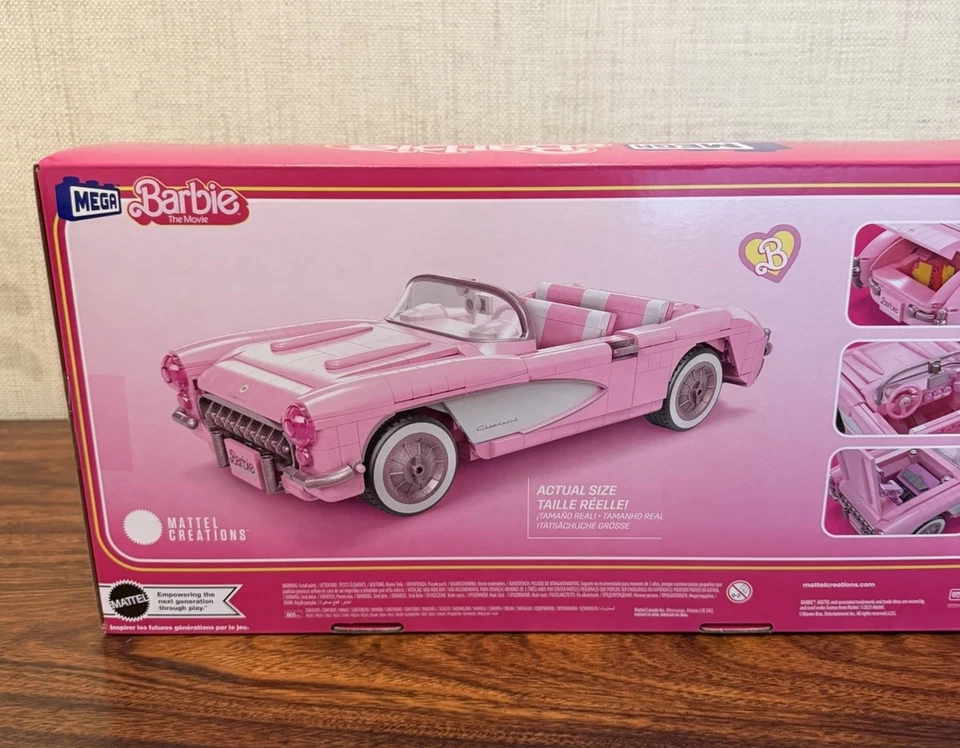 Juego de construcción MEGA Barbie The Movie '56 Corvette Stingray Foto 3 de 4