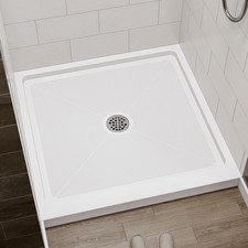 HOROW Shower Base 36''x36'' Center Drain Single Threshold Shower Pan Non-Slip