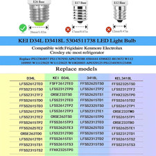 LED AC 100-265V 3.5W Refrigerator KEI D34L Light Bulbs 4W Replacement 40W 530...