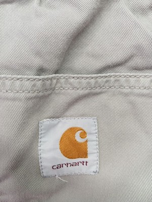 Carhartt WIP Cargohose Herren Grau Gr. W30/46/S Baumwolle Uni Streetwear Logo