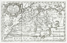 Mappa Delle Isole Canarie Marocco Sahara Africa Occidentale Marocco 1680