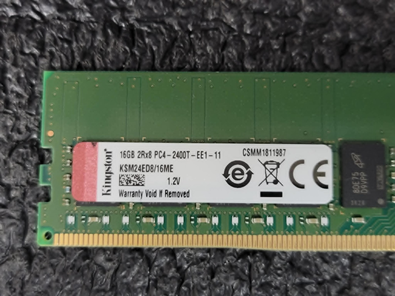 как выглядит Lot 230 Kingston 16GB 2Rx8 PC4-19200 DDR4-2400T ECC Registered Server Memory RAM фото