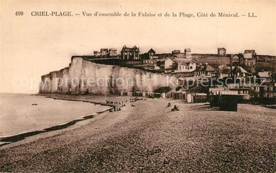 Criel Plage Vue d ensemble de la Falaise et de la P