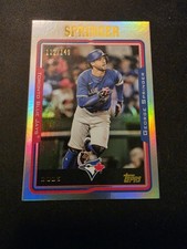 2025 Topps Archives - 2005 Topps George Springer #204 Rainbow Foilboard 112/149
