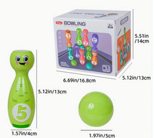 Mini Kids Bowling Set   Colorful Indoor Game for Toddlers Ages 3 
