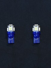 2 Cool Blue 6V 6.3V Wedge Lamp LED Light Bulbs for Vintage Receivers