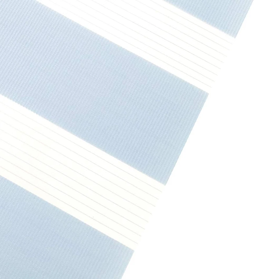 Tenda a Rullo Notte E Giorno Personalizzata a Doppio Strato, Celeste, 115 X 250 - Immagine 4 di 4