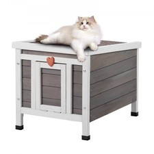 Outdoor Cat House Weatherproof, Feral Cat Shelter for Multiple Cats, Outdoor...