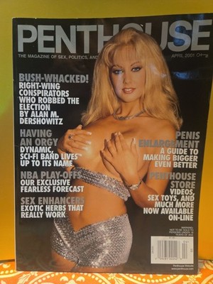 Vintage Penthouse Magazine April 2001 Tyler Reed NBA Election Fraud Complete