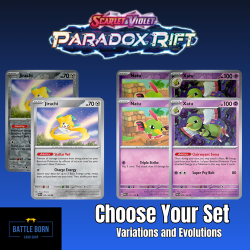Pokémon Set aussuchen | Paradox Rift | Holo oder Non-Holo/Reverse & Evolutions - Bild 1 von 47
