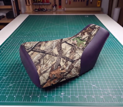 Honda TRX450S Foreman Seat Cover For 1998 To 2000 Camo Purple Vinyl Seat Cover - 第 1/1 張圖片