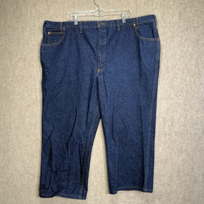 #ad Vintage 70s Sears Men’s Genuine Roebucks 50124 Jeans Cowboy Patch 52x25 $29.99