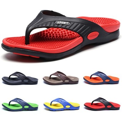 Herren Sommer Flip-Flops Zehentrenner Strand Sandalen Badeschuhe Hausschuhe Neu
