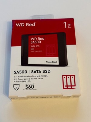 Western Digital WD Red SA500 1TB 2.5'' SATA NAS SSD (WDS100T1R0A) Garantie 12/29
