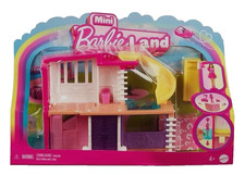 Barbie Mini Barbie Land Doll House play Set with Surprise. (yellow slide)