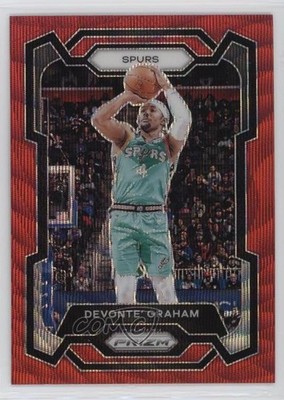 2023-24 Panini Prizm Ruby Wave Prizm Devonte' Graham #233 11nu