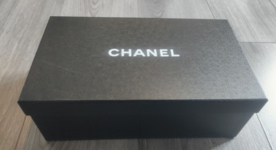 Original Chanel leere schwarze Geschenkbox 29,5 x 17,5 x 9,5 cm