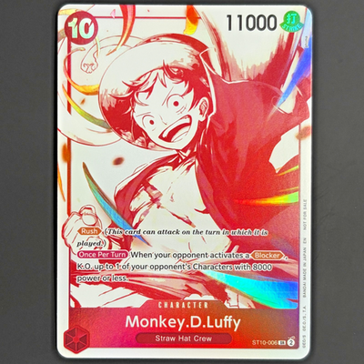 Monkey D. Luffy 3rd Anniversary Treasure Campaign ST10-006 SR One