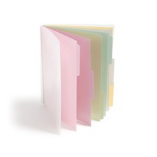 Poly Project Organizer, 6 Tabs, 12 Pockets, Letter Size, Pastel 89208  Pack