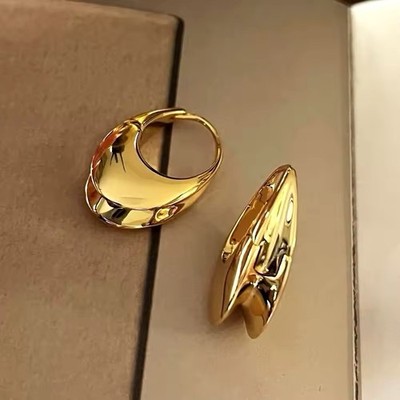 Petite 18K Gold Plate Hoops  1.2 Inch