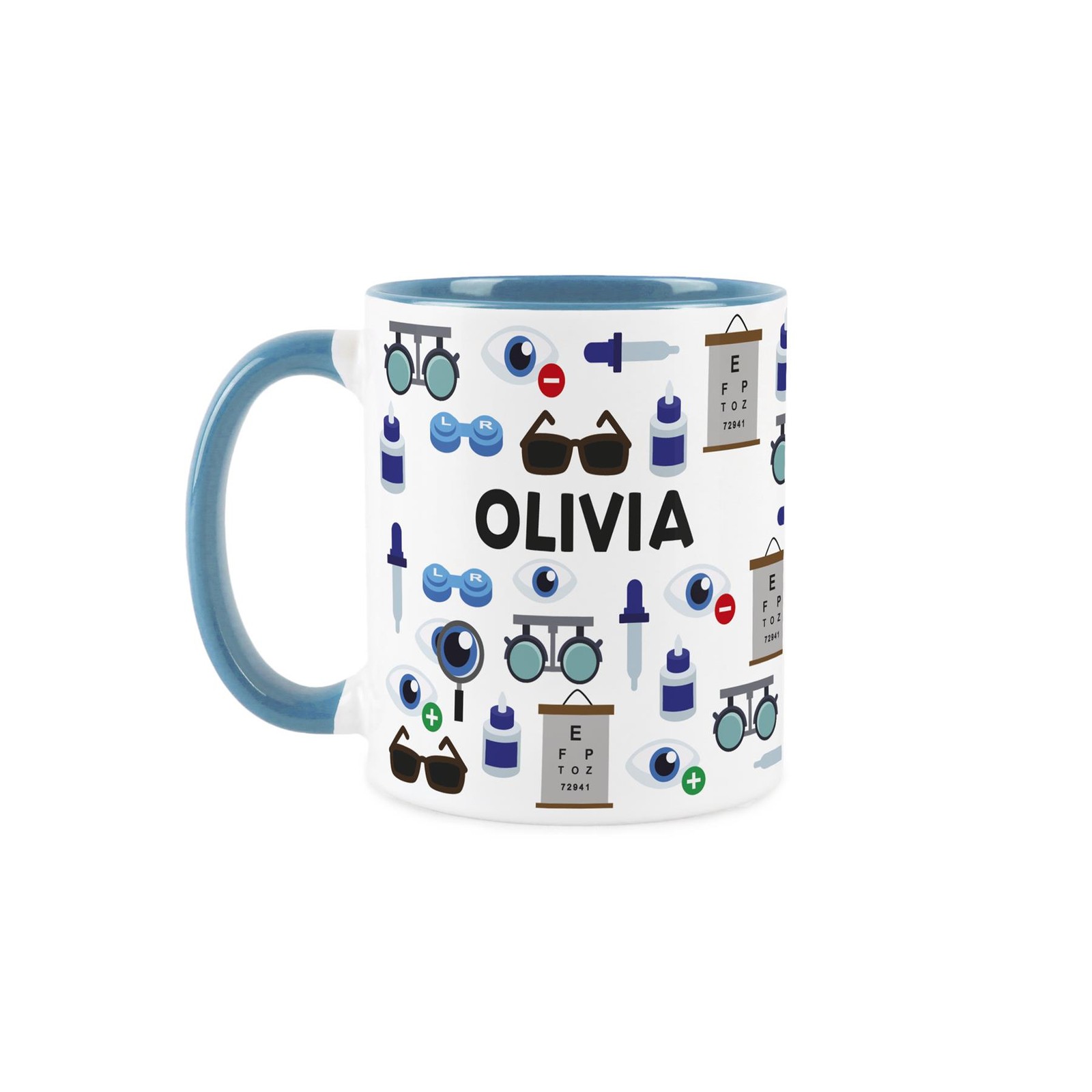 Custom Optician Mug - Humourous Eye Doctor Personalised Novelty Gift