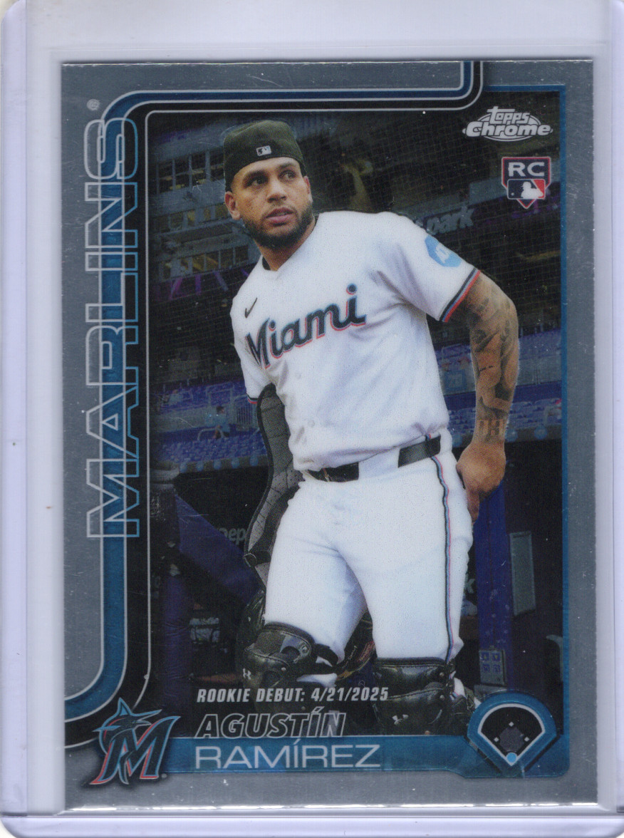 2025 Topps Chrome Update Series - Agustin Ramirez #USC38 Rookie Debut RC