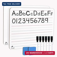 Small White Board 9X12 Inches, Small Dry Erase Board 2 Pack Whiteboard Dry Erase