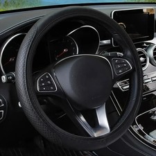 Blue Car Steering Wheel Cover Leather Good Grip Car Accessories 1537-38cm