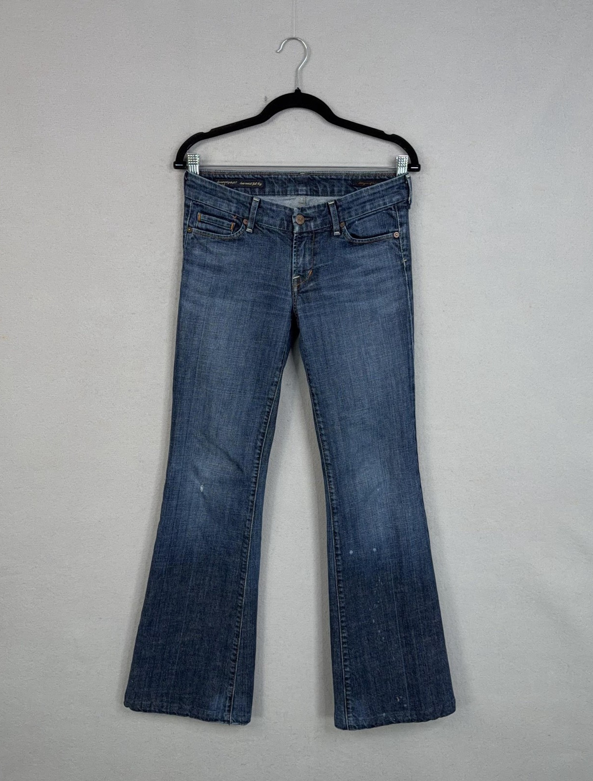 Citizens Of Humanity Jeans Womens 28 Blue Low Rise Bootcut Stretch Denim USA Y2K