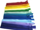 Nylon Closed End Zips - Rainbow Sample Mix - 12 Pack - 10 Sizes - 6" - 22"