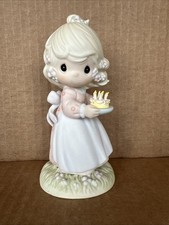 Precious Moments  May Your Birthday Be A Blessing" Girl Cake 524301 Boxed