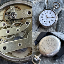   Antique C.CRETTIEZ old pocket watch  SIlver 