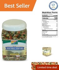 Healthy 10oz Dried Vegetable Soup Mix Jar - Essential Vitamins in Every Serving