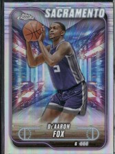 2024-25 Topps Chrome 109 Deaaron Fox Refractor