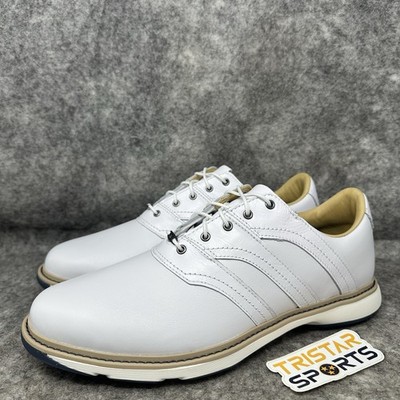 Adidas MC Z-Traxion Spikeless Golf Shoes Mens Size 11 White Leather IF2713