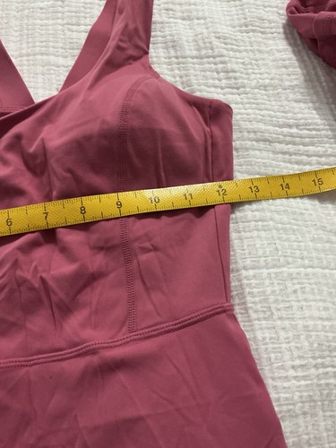 Tanou Vestito Donna Tennis Atletico Smerlato Con Pantaloncini Separati Rosa XS - Foto 6 di 7