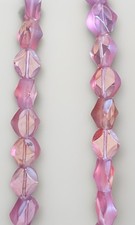 Light Amethyst Czech Glass Fancy Cut Beads 8mm Qty:16