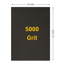5000 Grit Wet / Dry Sandpaper 9 in. x 11 in. Sheet 25 Sheets 