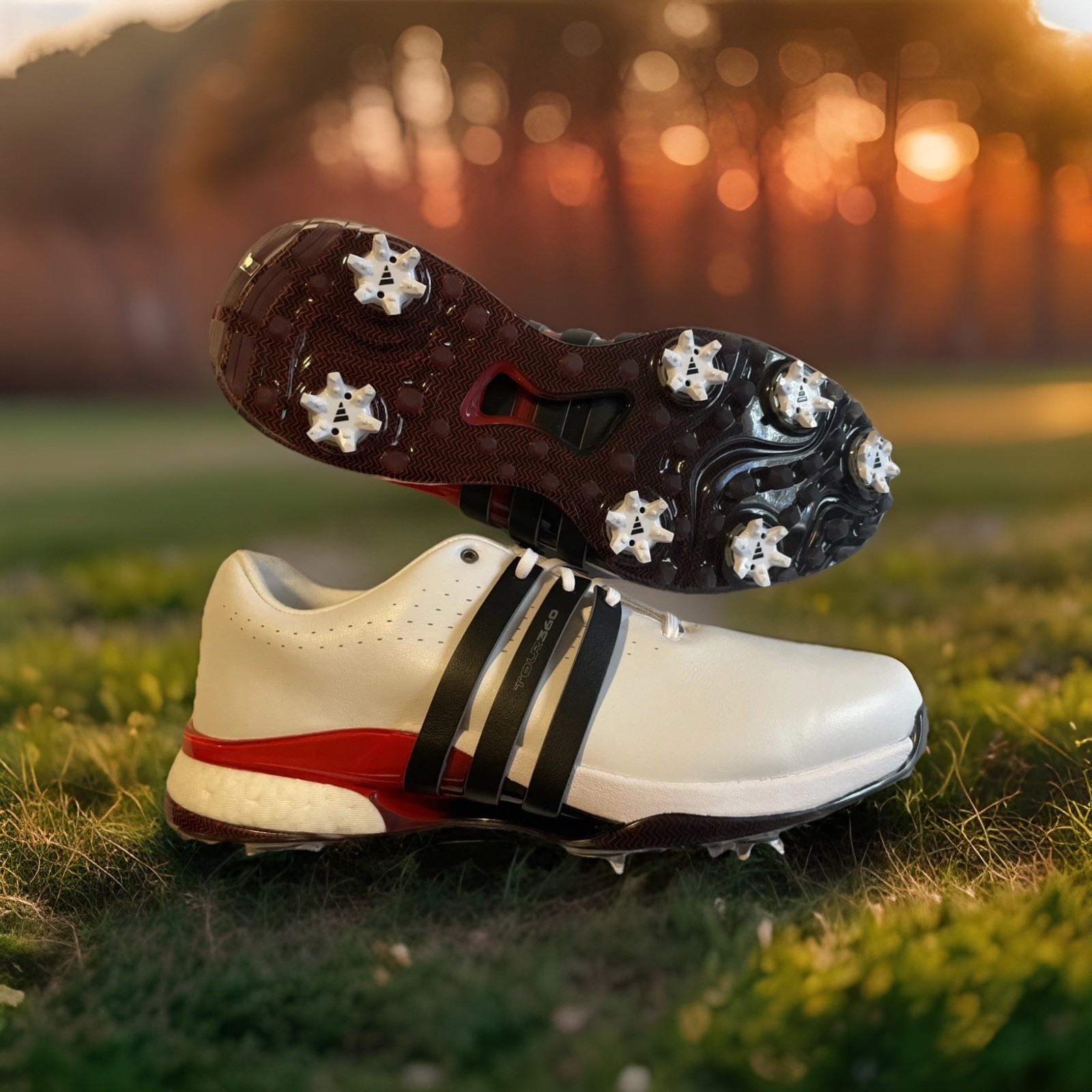 NWT adidas Tour360 24 Men's Size 8.5 Leather Golf Shoes IH85