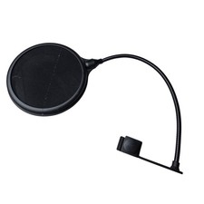 Universal Microphone Pop Filter Flexible Gooseneck Mic Shield Black 6 Inch H2
