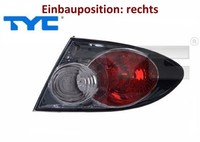 TYC 11-1063-11-2 Heckleuchte Rechts RüCklicht Hecklicht RüCkleuchte FüR Mazda