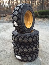 Heavy Duty 10-16.5 Hulk L-5 Skid Steer Tires/Rims for Caterpillar-10PLY-10X16.5